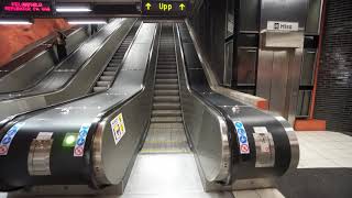 Sweden, Stockholm, subway ride from Tensta to Rinkeby, 4X escalator, 1X elevator