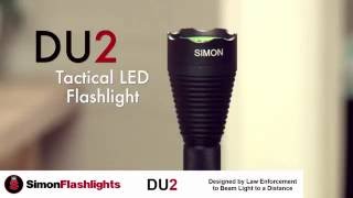 Simon DU2 LED Flashlight - Brightest Flashlight in its Class, Designed by Law Enforcement