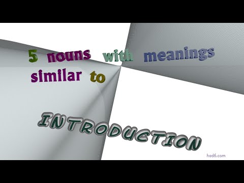 What is the synonym of introduced?