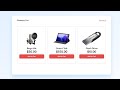 Add to Cart using HTML CSS & JavaScript