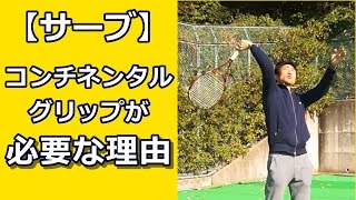 【サーブ】コンチネンタルグリップが必要な理由【テニス動画知恵袋】