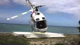 Fiji Helicopter Crash (longer w/ audio)