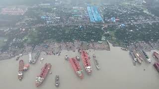 Sitakund ship breaking yard in the eye of bird পাখির চোখে সীতাকুন্ড শিপ ব্রেকিং ইয়ার্ড