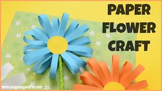 How to Make a Paper Flower - flower craft