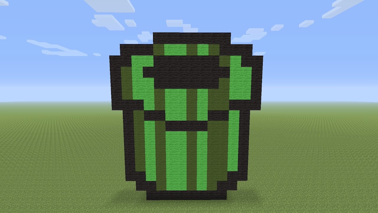 Minecraft Pixel Art Mario Tube Youtube