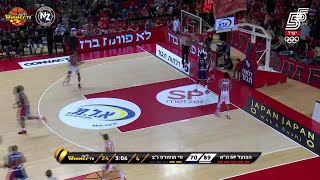 Diante Garrett Assists in Hapoel Tel Aviv vs. Irony Ness-Ziona