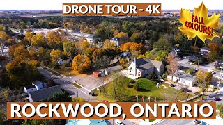 Rockwood, Ontario in 4K - Autumn's Majestic Colors from Above