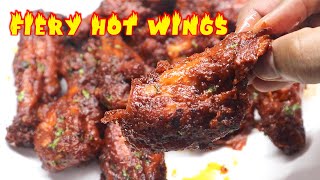 Fiery Chicken Hot Wings | Spicy Crispy Fried Chicken Wings | How to make Chicken Wings Fry Recipe