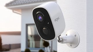 Wireless Outdoor Security Camera Dzees, 1080P Battery Powered WiFi Cameras for Home Security