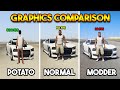 GTA 5 GRAPHICS COMPARISON : POTATO VS NORMAL VS MODDED REALISTIC