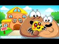 POU, But They BUY THEIR FIRST HOUSE! - POU Love Story - Bou's Revenge Animation