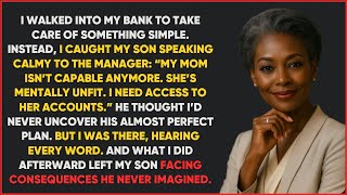 I Went To The Bank Unannounced And Caught My Son In Law Declaring Me Mentally Unfit