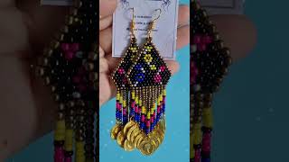 Anting-anting manik . #beadsearrings #antingmanik #antingborneo #sabahan #craft