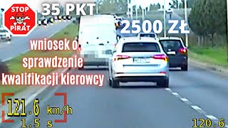 Pirat z Ukrainy stracił prawo jazdy i dostał 2500 zł mandatu. STOP PIRAT