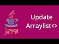 Update arraylist item in Java-Java programming for beginners