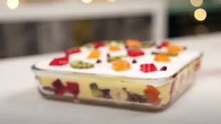 Fruit Custard Trifle Pudding Recipe |  20 Mins Quick Dessert | @khanakhazanapk-mi1ub