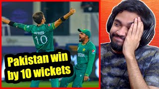 Indian Reaction on Pakistan's 10 wicket win!
