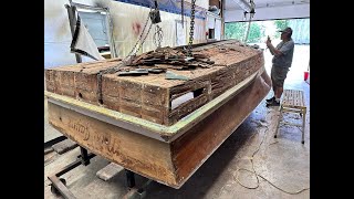 1960 17' Chris Craft Super Sport  5200 Bottom \u0026 Hullside Stripping  Milestone 10 10 2024