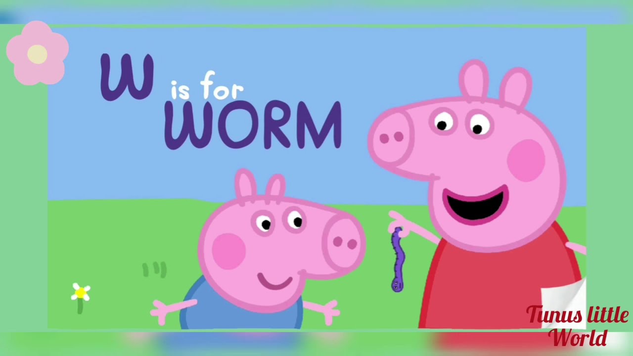 Peppa Pig Alphabet Chart