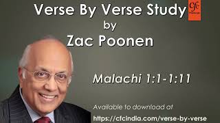 1. Malachi 1:1 to 1:11 - Zac Poonen - Verse By Verse Study (1 hour)