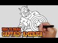How to Draw Captain America- Video Lesson