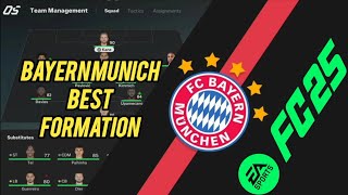 بهترین ترکیب بایرن مونیخ اف سی 25 EA FC 25 BAYERN MUNICH BEST BEST FORMATION #EAFC25 #ps5 #PS4 #xbox