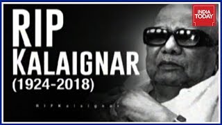 Karunanidhi 1924-2018 | LIVE UPDATES From Rajaji Hall In Chennai