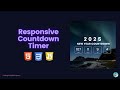 Responsive Countdown Timer Tutorial | JavaScript Beginner Project (Hindi)