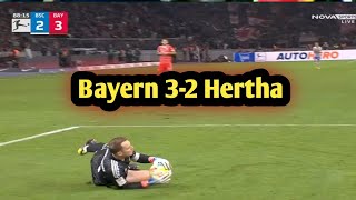 Bayern Munich vs Hertha Berlin 3-2 highlights | Jamal Musila And Moting goal.
