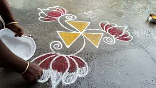 செவ்வாய்க்கிழமை வாசலில் போட அருமையான கோலம்#tuesdaykolam#festivalkolam#muggulu#aadivellispecialkolam