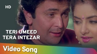 Teri Ummid Tera Intezar (HD) | Deewana Song | Rishi Kapoor | Divya Bharti | Filmigaane