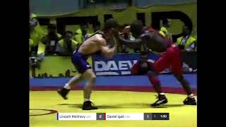 Legends Remastered 1998 World Championships Lincoln McIlravy (USA) vs  Daniel Igali (Canada)