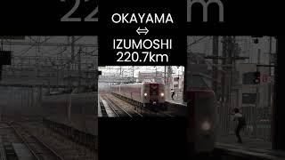 【国鉄型特急】JR西日本381系 特急ゆったりやくも【中庄駅通過】2023.12.31 #shorts