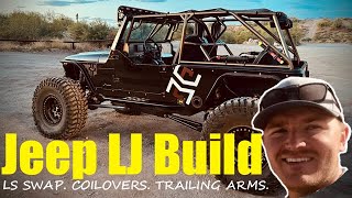 LS Swapped Jeep LJ On Trailing Arms And Coilovers! Walk Around Video.