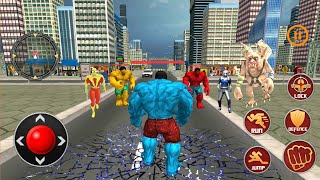 Incredible Super Red Hulk vs More SUperhero Hulk Battle  - Monster Superhero City Robots Rescue Game