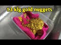 gold nuggets cleaning time  ||  gold nuggets natural texture from volcanic place ||