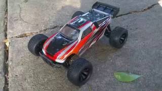 HBX Onslaught 1/12 scale 2wd truggy, first run - from Banggood.com