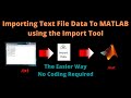 Import Text File Data with No Coding In MATLAB