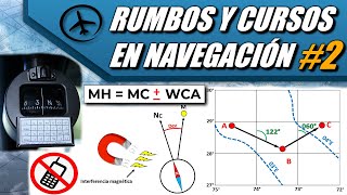 Rumbos y Cursos en Navegación (Parte 2) - Navegación VFR