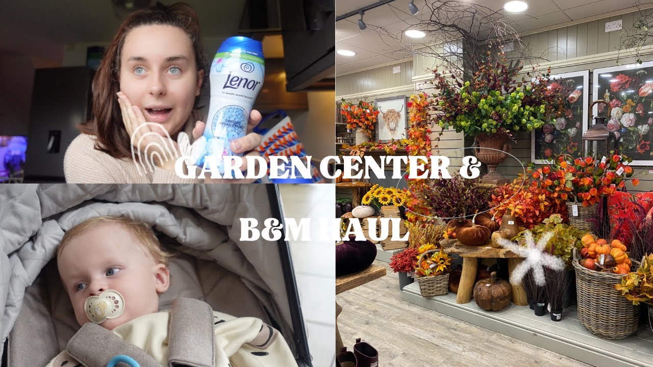 GARDEN CENTRE & B&M HAUL | DAILY VLOG - YouTube