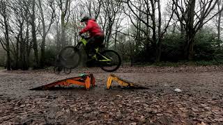 Intro to Jumps n drops using MTB Hopper Coach and Lite  ramps