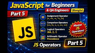 JavaScript for Beginners & QA (Bangla) – Part 5 | Assignment, Comparison & Logical Operators