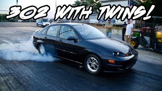 302 TWIN TURBO FORD FOCUS.....AND IT’S REAR WHEEL DRIVE?!? INSANE BUILD!