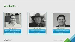 VMworld 2017 - SAI3019BU- Automate Your Security with VMware NSX