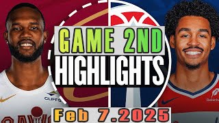 Cleveland Cavaliers VS Washington Wizards Game 2nd Highlights Feb 07,2025 NBA Season 2024-25