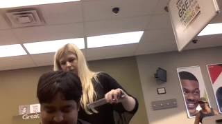 Nishant is Getting Haircut at Great Clips in Brookwood Shopping Center Bensalem, Philadelphia