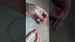 Hand Sewing Knot#sewing#shorts#sewinghacks