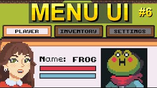 Menu UI with Tab Switching - Top Down Unity 2D #6