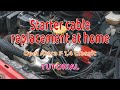 OPEL Starter cable replacement at home in Opel Astra F 1,4 Classic 2002 - TUTORIAL