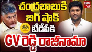 GV Reddy Resigned to TDP Party | Big Shock to Chandrababu Naidu | AP Fibernet Chairman | BIG TV